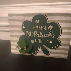 St. Patrick's Day Decor 2 sided display